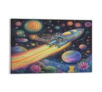 DNAVSOETR Cosmic Galaxy Cuadro En Lienzo Cuadros Decoracion Pinturas Murales Pintura Poster Impresiones Lienzo Para Salon Dormitorios Comedor Pasillo 12x18inch(30x45cm)