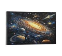 DNAVSOETR Cosmic Galaxy Cuadro En Lienzo Cuadros Decoracion Pinturas Murales Pintura Poster Impresiones Lienzo Para Dormitorio Salon Poster 08x12inch(20x30cm)
