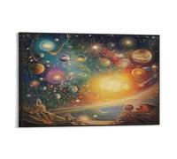 DNAVSOETR Cosmic Galaxy Cuadro En Lienzo Cuadros Decoracion Pinturas Murales Pintura Poster Impresiones Lienzo Para Dormitorio Salon Poster 20x30inch(50x75cm)