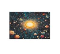 DNAVSOETR Cosmic Planets Cuadro En Lienzo Cuadro Decorativo Pinturas Murales Pintura Poster Impresiones Lienzo Para Sala De Estar Decoración Dormitorio 08x12inch(20x30cm)