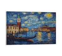 DNAVSOETR Venice Water City Cuadro En Lienzo Cuadro Decorativo Pinturas Murales Pintura Poster Impresiones Lienzo Para Sala De Estar Decoración Dormitorio 20x30inch(50x75cm)