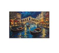 DNAVSOETR Venice Water City Cuadro En Lienzo Cuadros Decoracion Pinturas Murales Cuadros Modernos Impresiones Lienzo Para Salon Dormitorios Comedor Pasillo 12x18inch(30x45cm)