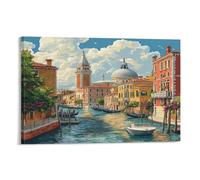 DNAVSOETR Venice Water City Cuadro En Lienzo Cuadros Decoracion Pinturas Murales Cuadros Modernos Impresiones Lienzo Para Salon Dormitorios Comedor Pasillo 08x12inch(20x30cm)