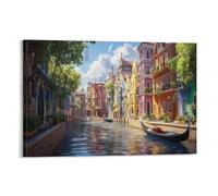 DNAVSOETR Venice Water City Cuadro En Lienzo Cuadros Decoracion Pinturas Murales Pintura Poster Impresiones Lienzo Para Salon Dormitorios Comedor Pasillo 12x18inch(30x45cm)