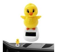 DNCG Juguetes Que Funcionan con Energía Solar, Pollito Que Baila En El Auto, Tablero De Instrumentos del Auto, Polluelo Que Baila con Energía Solar, Pollito De Dibujos Animados Bobble, Juguetes