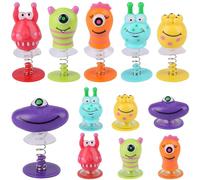 Dncvb 12 Pcs Juguetes de Monstruos Saltarines, Juguetes Lanzadores Resorte, Monstruos Favores de Fiesta para Niños, Juguetes Que Rebotan - Cumpleaños Infantiles/ Ideal para Bolsas de Fiesta