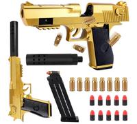 Dncvb Pistola de Juguete con 10 Balas Blandas, Pistola de Bala Suave para Juegos de Disparo, Regalos para Niños, Niñas, Adolescentes