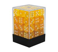 DND Dice Set-Chessex D&D Dice-12mm Translucent Yellow and White Plastic Polyhedral Dice Set-Dungeons and Dragons Dice Includes 36 Dice - D6 (CHX23802)