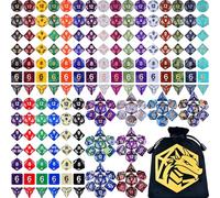 DND Dice Sets 30 x 7 (210 Piezas) Dados poliédricos RPG para Dungeons and Dragons MTG Mesa Juegos de rol Juegos de Aventura, con una Bolsa Grande con cordón