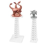 DND Flying Miniatures Combat Riser (juego de 2) Soporte de vuelo acrílico cortado con láser, terreno de 0 a 10000 pies, perfecto para mazmorras y dragones, juegos de guerra, D&D y RPG de mesa