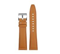 DNDJJM Correa de reloj Compatible con Longines Pioneer Five Star Admiral Series, correa de cuero for hombre, pulsera de piel de vaca Comcas L3.810/L3.811(Khaki silver A,21mm)