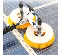 DNEPEI Cepillo eléctrico portátil de Doble Cabezal Giratorio automático para Paneles solares, con ángulo autoajustable para Cualquier inclinación del Panel 2M(6.5ft)-Mainspower