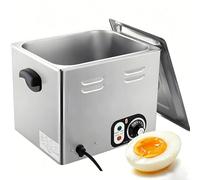 DNEPEI Hervidor de Huevos Comercial con Control preciso de Temperatura, Ajustable de 30 a 110 °C, vaporera de Acero Inoxidable con Cesta de Malla para Huevos pasados por Agua Standard-withoutgrid