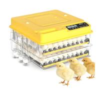 DNEPEI Incubadora de Gran Capacidad para 288 Huevos, volteo automático de Huevos y Control de Humedad, Incluye ovoscopia, Contador Diario y automático de llenado de Agua para la eclosión. 144Eggs