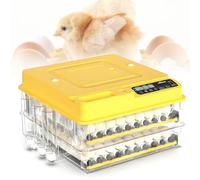 DNEPEI Incubadora de Huevos de Aves de Corral con Capacidad para 168 Huevos, Totalmente automática, con Pantalla de Temperatura, Control automático de Humedad, volteador de Huevos 144Eggs