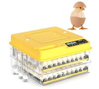 DNEPEI Incubadora Profesional de 288 Huevos con llenado automático de Agua, Contador Diario, ovoscopiadora y Control Total de Clima para máxima tasa de eclosión. 144Eggs