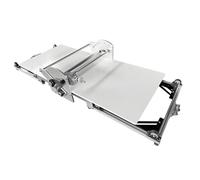 DNEPEI Laminadora de Masa eléctrica Comercial de 40 Pulgadas, de Acero Inoxidable, con Avance/Retroceso automático y Grosor Ajustable de 2 a 30 mm para Croissants, hojaldres y Tartas.