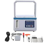 DNEPEI Máquina atadora de Verduras para supermercados, flejadora y enfardadora automática con Cinta OPP y Estante de Almacenamiento para un Embalaje eficiente de Productos 8.6 * 8.6in