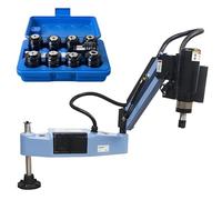DNEPEI Roscadora eléctrica M3-M20, roscadora Universal de 360° con Brazo Flexible de 1100 mm y 8/9 portamachos GT12 ANSI, Alta Velocidad de 0 a 375 RPM. Vertical-M20