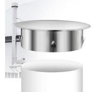 DNGH - Cubierta para tubo de estufa 200mm, tapa de chimenea, cubierta para tubo de chimenea, cubierta para tubo de humos, acero inoxidable, cápsula para tubo de estufa, cubierta de alimentación de