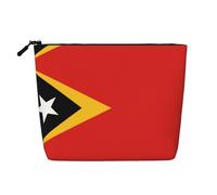 DngSer República Democrática de Timor-Leste - Estuche de maquillaje de cáñamo, estuche de aseo de viaje multifuncional, accesorios de maquillaje, almacenamiento diario, sobre la marcha, Negro ,