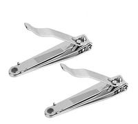 DNHCLL - Juego de 2 cortaúñas profesionales de acero inoxidable para uñas y uñas de los pies, cortador de uñas y kit de aseo para hombres y mujeres