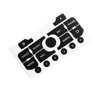 DNHGURW Adhesivo Coche Compatible con 3008 308 C5 C3 Pegatinas para Coche para Reparar Los Botones De Su Navegador Radio Calcomanías Interiores Piezas De Coche Accesorios Reemplazo