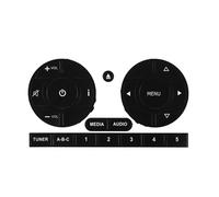 DNHGURW Adhesivo Coche Compatible con Fiat 500 2011 2012 2013 2014 2015 2016 Kit Reparación Botones Desgastados Descascarados para Radio De Coche Pegatinas Calcomanías
