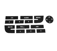 DNHGURW Adhesivo Coche Compatible con Fiat para Grand para Punto CD Radio, Audio, Reparación Botones Calcomanías Pegatinas PReparación Botones Coche Accesorios para Interior Coche