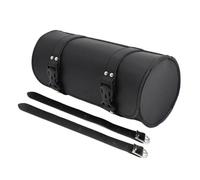 Dnhqknoaf Bolsa Moto Alforja Cuero Sintético para Manillar Motocicleta Bolsa Almacenamiento Impermeable para Manillar Horquilla Delantera Motocicleta Trasera Bolsa