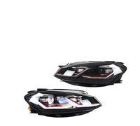 Dnhqknoaf Conjunto Faros Aelanteros Para VW Para Golf 7 MK7 VII 2018-2020 TSI TDI Conjunto De Intermitentes Secuenciales Delanteros No Compatible Con Faros LED GTI/R/GTD
