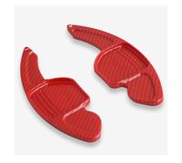 Dnhqknoaf Levas Cambio Extensión Para Seat Para Alhambra Para León Para 5F Para Para FR Para Arona Para Tarraco Para Ibiza Para 6P Paleta Cambio Volante Coche(Carbon Fiber Red)