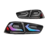 Dnhqknoaf Para Mitsubishi Para Lancer Para EVO Para EX Para SE Para ES Para GT Para GTS Para DE X 2007-2020 Conjunto Luces Traseras LED DRL Luces Traseras Asamblea(Clear With RGB)