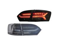 Dnhqknoaf Para VW Para Jetta Para Mk6 Para Sagitar 2011-2014 Conjunto Luces Traseras De Coche Luces Dinámicas Luces Traseras Asamblea(Black One Set)