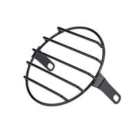 Dnhqknoaf Protector faros delanteros motocicleta Rejilla Malla Para Faro Universal Cubierta Protectora Faros Motocicleta Retro Metal 7 Pulgadas Pantalla Lámpara