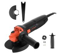 Dnipro-M Amoladora Angular 980W Disco 125mm, Velocidad 11000 rpm. Compacta y Ligera para Uso con Una Mano, Control Ergonómico con Mango 185mm, Corte Metal/Hormigón/Piedra/Cerámica/Ladrillo. GS-98