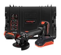 Dnipro-M Amoladora Angular Inalámbrica 20V Brushless 125mm - Mini Amoladora Eléctrica con Batería Recargable 20V 4Ah, Cargador de Batería, Maletín - Radial Pequeña Batería Kit Herramientas