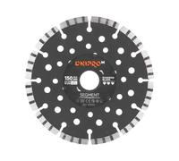 Dnipro-M Disco de Diamante 150 mm Corte Segmentado 22,2 mm | Disco Diamantado para Hormigón, Ladrillo, Piedra y Asfalto, Compatible Amoladora y Rozadora.