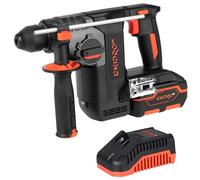 Dnipro-M Martillo Perforador a Batería 20V Brushless SDS Plus 2,5J 24 mm Hormigón 4800 BPM 4 Modos Antivibración con Batería 4Ah BP-240 y Cargador DHR-202BC ULTRA