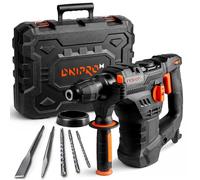 DNIPRO-M Martillo Perforador SDS Plus 1650W 5,5J, Taladro Percutor Profesional 4 Modos, Velocidad Variable, Sistema Antivibración, Embrague de Seguridad R-Control, Ø36 mm Hormigón, Cable 4 m, BH-20