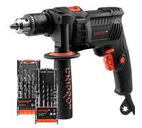 Dnipro-M Taladro Percutor con Cable HD-8 800W 2800rpm - Martillo Perforador, Profesional Hammer Drill Taladro Eléctrico con Juego de Brocas para Metal HSS 1-10 mm 13pcs y Brocas Hormigón 4-10mm 10pcs