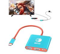 Dnkeaur Switch Dock para Nintendo Switch y OLED, Base de Viaje portátil, Adaptador USB C a HDMI para Steam Deck/MacBook/Laptop