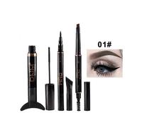 DNM 3PCS Eye Set 7Colors Long Lasting Waterproof Eyeliner Mascara Eyebrow Pencil Set Makeup Kit Fashion Cosmetics Beauty Tools