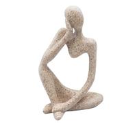 Dnoifne Esculturas de Pensador de Estilo Abstracto, Adornos de Estatua de Pensador de Resina de Arenisca, Regalos de inauguración de la casa, decoración de Escritorio de Comedor (Derecha, Grande)