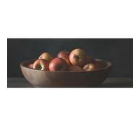 DNOVING 2 rollos de papel de regalo de cumpleaños con diseño de cuenco de madera lleno de manzanas, 58 x 23 pulgadas, papel de regalo para niños y niñas, cumpleaños y baby shower GWP-739960069