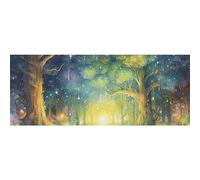 DNOVING 2 rollos de papel de regalo de cumpleaños de cuento de hadas bosque y auroras boreales - 58 x 23 pulgadas papel de regalo para cumpleaños de niños y baby shower GWP-237403004