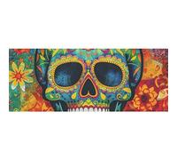 DNOVING 2 rollos de papel de regalo de cumpleaños de fondo colorido brillante de calavera - 58 x 23 pulgadas Papel de regalo para niños y niñas, cumpleaños y amigos GWP-488306014