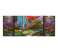 DNOVING 2 rollos de papel de regalo de cumpleaños de iglesia rural - 58 x 23 pulgadas para cumpleaños de niños y baby shower GWP-495878831