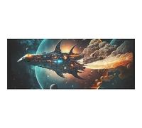 DNOVING 2 rollos de papel de regalo de cumpleaños de nave espacial de viaje interestelar, 58 x 23 pulgadas, papel de regalo para niños y niñas, cumpleaños y baby shower GWP-146386595