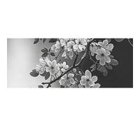 DNOVING 2 rollos de papel de regalo de cumpleaños de ramas de sakura en blanco y negro, 58 x 23 pulgadas, papel de regalo para niños y niñas, cumpleaños y bodas GWP-173708141